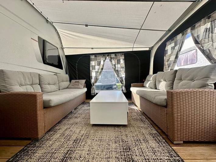 Camping für 5 Personen, mit Terrasse und Sauna sowie Ausblick und Garten, mit Haustier in Pommern - 2