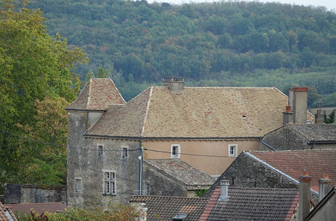 La Maison Sarron - Chambre Lin Bleu in Plottes, Mâcon region