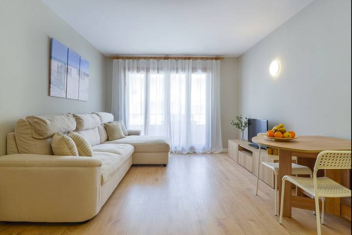 Ferienwohnung für 4 Personen, mit Balkon und Meerblick sowie Terrasse in Ses Salines - 2