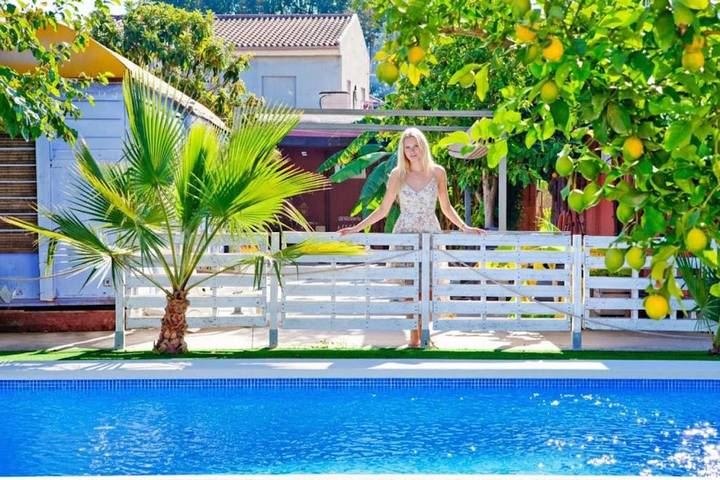 Casa rural con piscina para 4 personas, con piscina además de jardín y vistas en Huerta de Murcia - 4