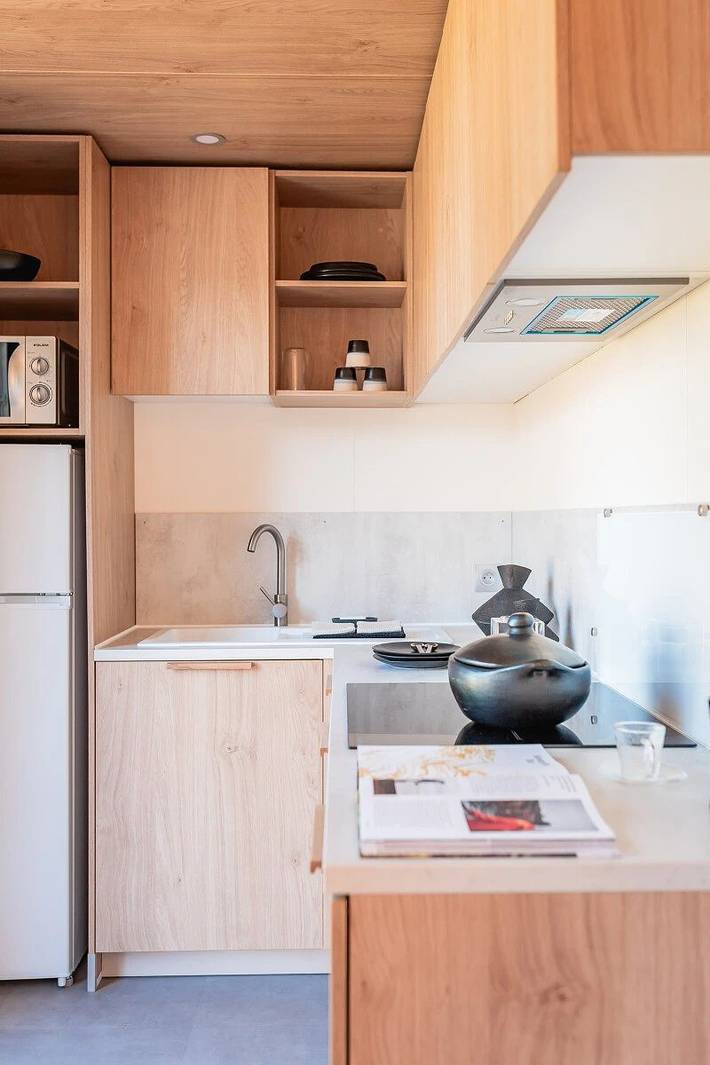 Mobil home pour 5 personnes, avec jacuzzi et jardin à Arces - 3