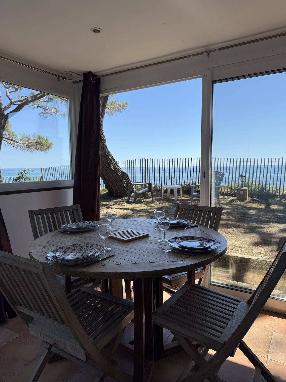 Chalet Dune Sud mit Meerblick und privater Terrasse in Prunete, Cervione