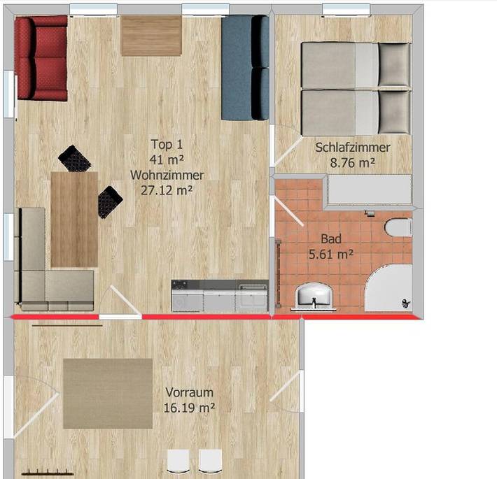 Ferienhaus für 4 Personen, mit Garten im Lechtal - 4