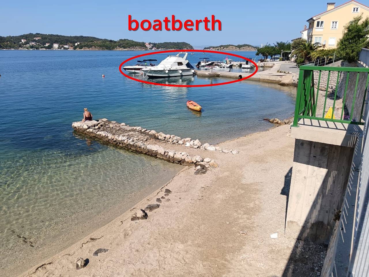 Ganze Wohnung, Ferienwohnung in Supetarska Draga mit Meerblick, Terrasse, Klimaanlage, W-Lan (3750-1) in Lopar, Rab