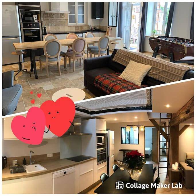 Maison de vacances pour 12 personnes, avec vue et jardin