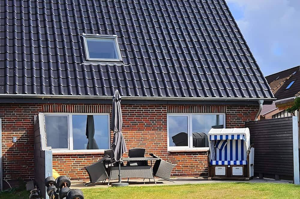 Ganze Wohnung, Apartment 'Matje' mit Seeblick, gemeinsamer Terrasse und Wlan in Langeneß, Halligen