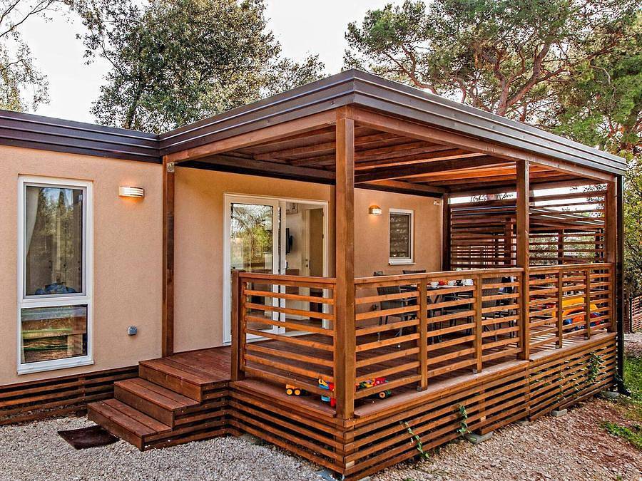 Camping Porton Nature Hideouts - Stacaravan 6 personen - Mobile-home | Comfort | 3 slaapkamers | 6 pers | Verhoogd terras | 2 badkamers | Airconditioning | Tv in Rovinj Riviera, Rovinj