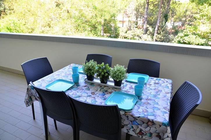 Ferienwohnung für 6 Personen, mit Meerblick und Balkon/Terrasse in Bibione Pineda