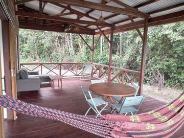 Maison de vacances pour 4 personnes, avec jardin ainsi que terrasse et vue dans Guyane française