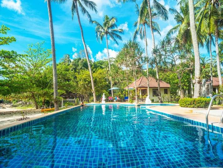 Hotel for 2 personer, med udsigt og børnepool såvel som have og pool, børnevenlig i Koh Samui