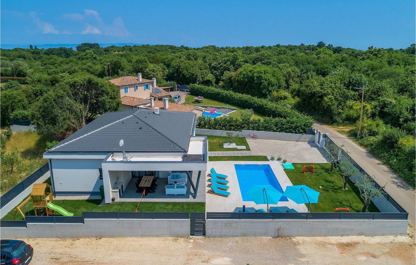 Geräumige 150 m² große Wohnung mit Pool, WLAN und Parkplatz – 1,5 km vom Zentrum von Peruski entfernt in Marčana, Südküste Istrien