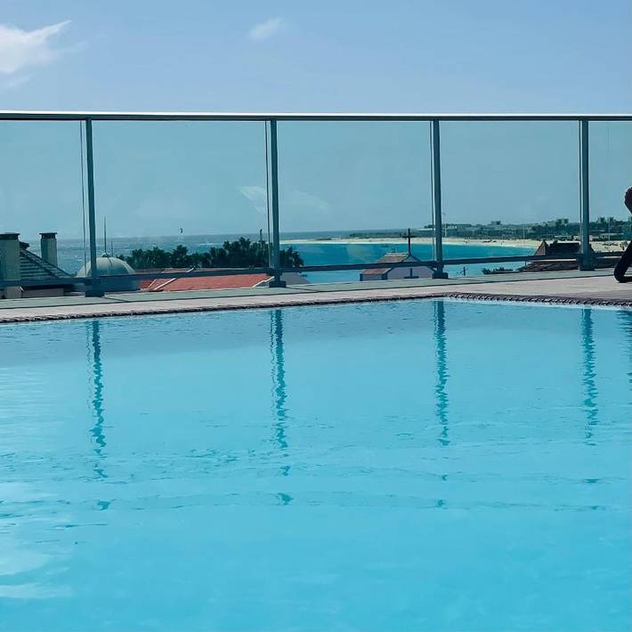 Ferienwohnung für 4 Personen, mit Pool und Ausblick sowie Kinderpool und Garten auf Kap Verde