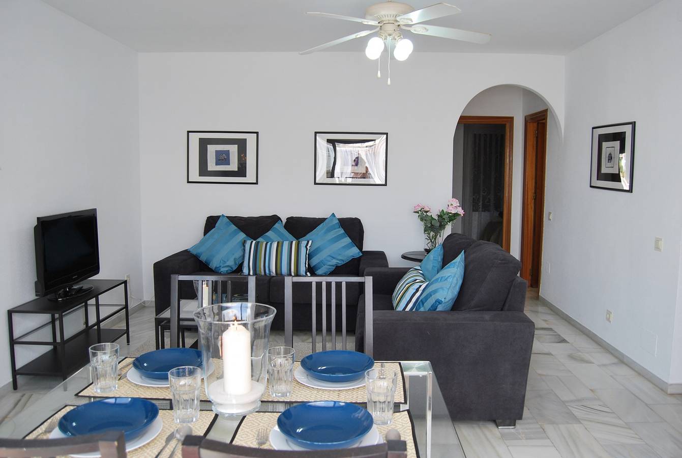 Hel leilighet, Ferieleilighet for 4 personer med balkong in Playa Carabeíllo, Nerja