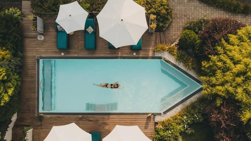 Ferienwohnung für 2 Personen, mit Balkon und Terrasse sowie Whirlpool und Garten in Stocking