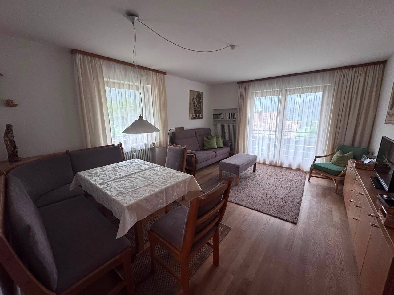 Geheel appartement, Appartement 'Halder' met bergzicht, balkon en wifi in Bad Oberdorf, Bad Hindelang