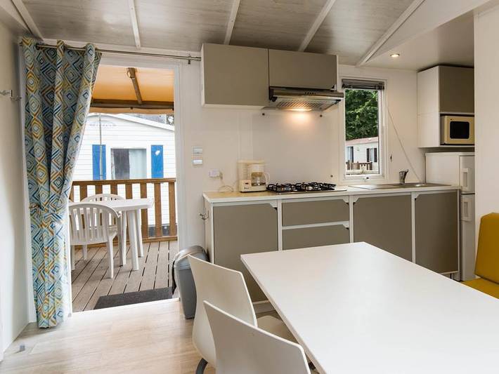 Camping Le Welcome - Mobilheim 6 personen - Mh 2Ch - Halbüberdachte Terrasse Geschlossen in Mesquer, Côte d'Amour