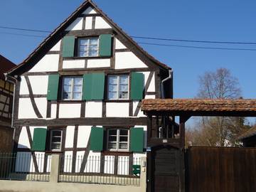 Gîte pour 8 personnes, avec jardin à Mundolsheim