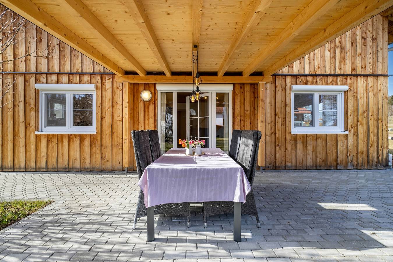 Ferienhaus Eichenstein, Urlaub mit Hüttenflair & urigem Holzofen, hoch oben auf der Schwäbischen Alb in Meßstetten, Neckar-Alb