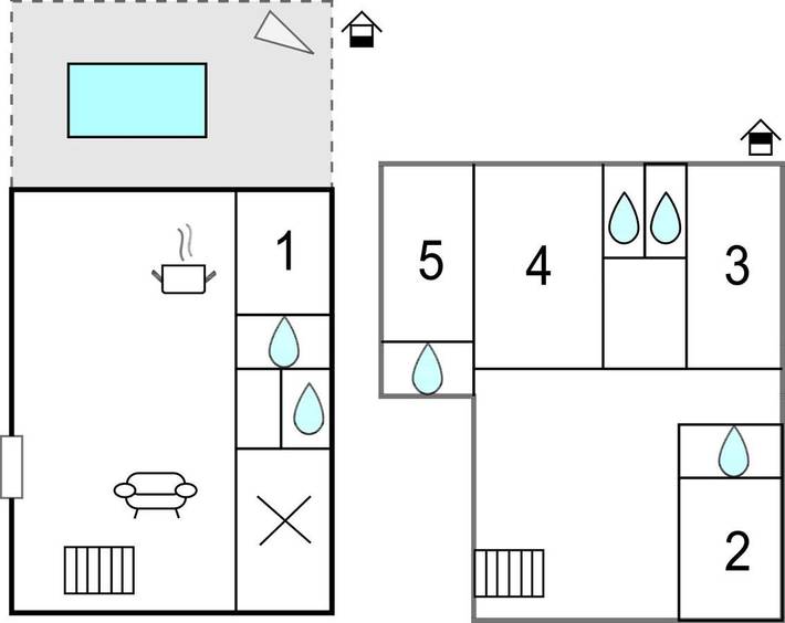 Location de vacances pour 12 personnes, avec terrasse et piscine à Nalliers - 2