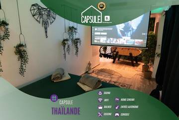 Gîte pour 4 personnes, avec jardin ainsi que sauna et jacuzzi à Trith-Saint-Léger