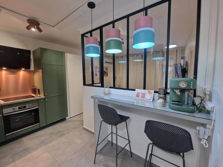 Appartement de vacances pour 2 personnes, avec piscine ainsi que terrasse et vue - 1