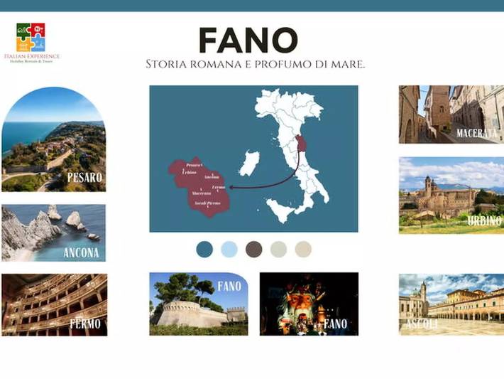 Gîte pour 6 personnes à Fano