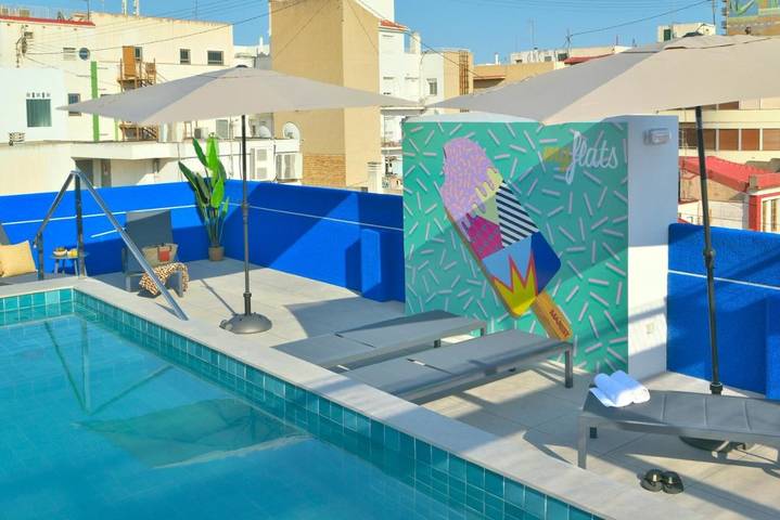 Apartamento de vacaciones para 6 personas, con balcón y piscina - 1