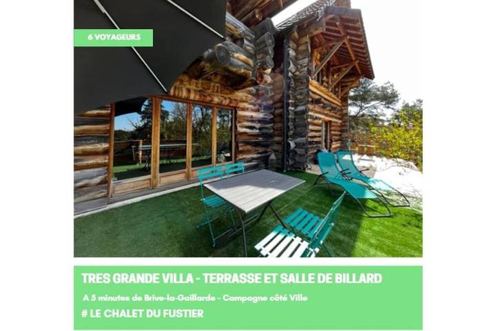Chalet pour 6 personnes, avec jardin