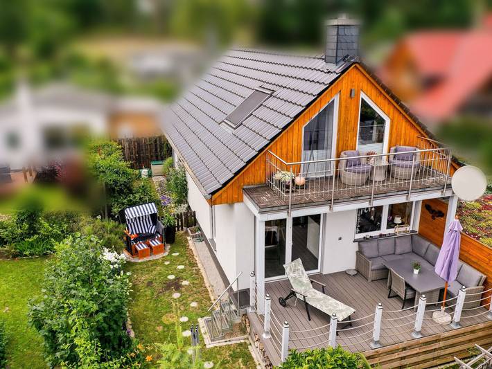 Ferienhaus für 7 Personen, mit Balkon und Terrasse sowie Garten und Seeblick in Plau am See - 2
