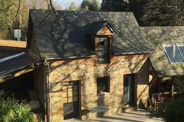 Gîte pour 2 personnes, avec terrasse à Ouville-la-Rivière