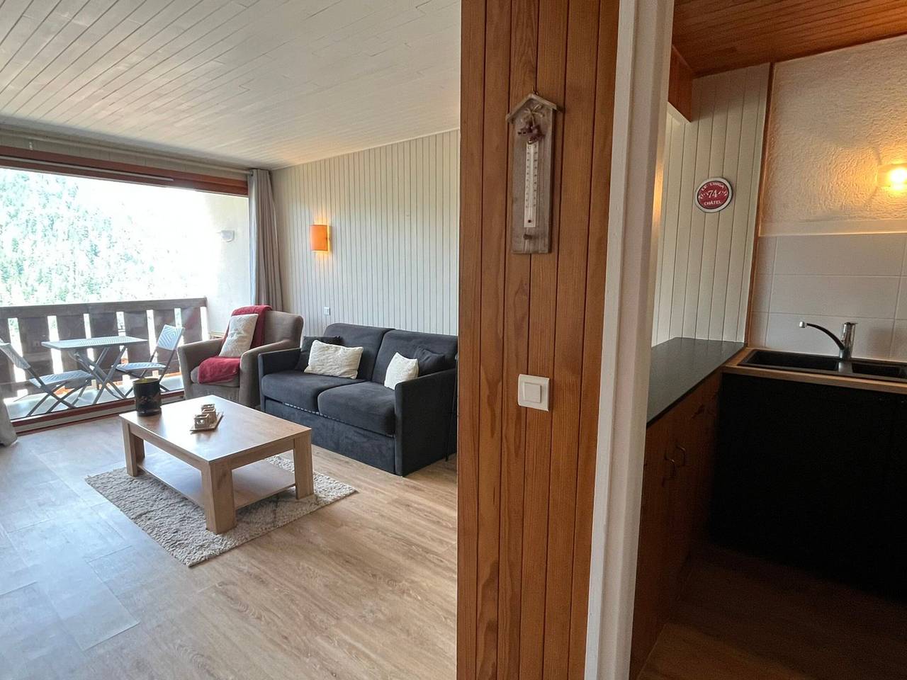 Ganzes Studio, Studio in Châtel für 4 Pers, Südwest-Balkon, Parkplatz in Châtel, Les Portes du Soleil