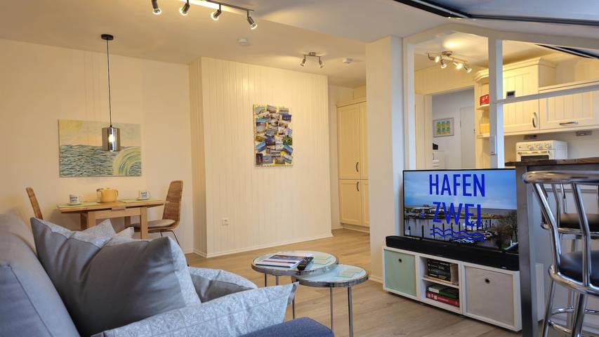 Ganze Ferienwohnung, Appartement/Fewo, Dusche und Bad, Wc, 1 Schlafraum in Fedderwardersiel, Butjadingen
