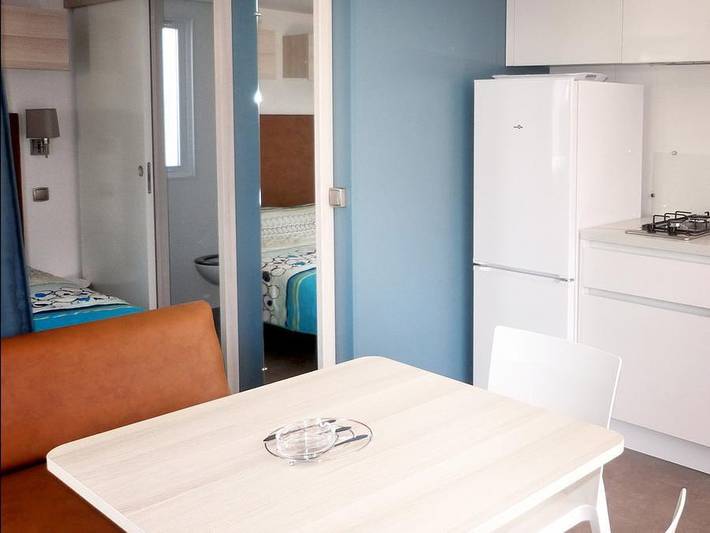 Camping Tikayan Les Palmiers  - Mobilheim 2 personen - Tennessy. Komfort in Hyeres, Parc national Port-Cros