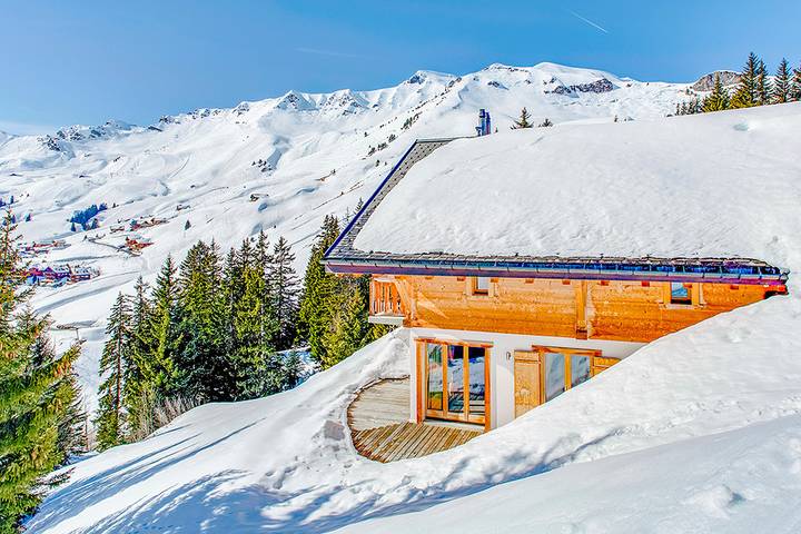Chalet für 6 Personen, mit Ausblick und Terrasse in Val-d'Illiez