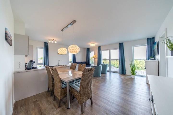 Ferienwohnung für 5 Personen, mit Balkon und Sauna in Schillig