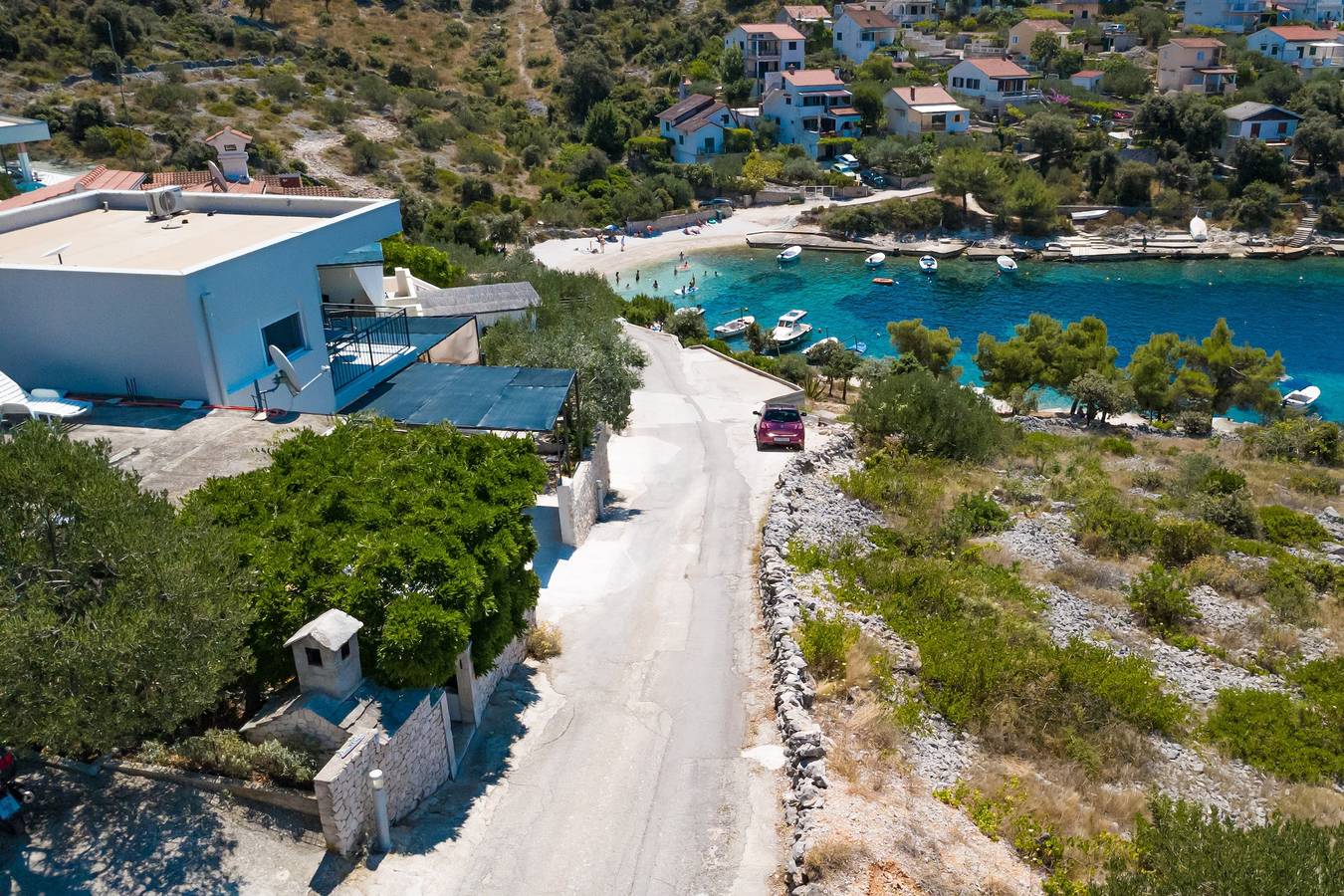 Three bedroom house with terrace and sea view Kanica, Rogoznica K-24746 in Kanica, Razanj