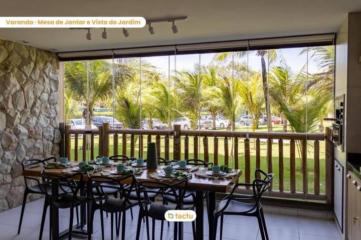 Casas e apartamentos de temporada para 12 pessoas, com piscina e jardim e ainda jacuzzi, adaptado a crianças em Caucaia