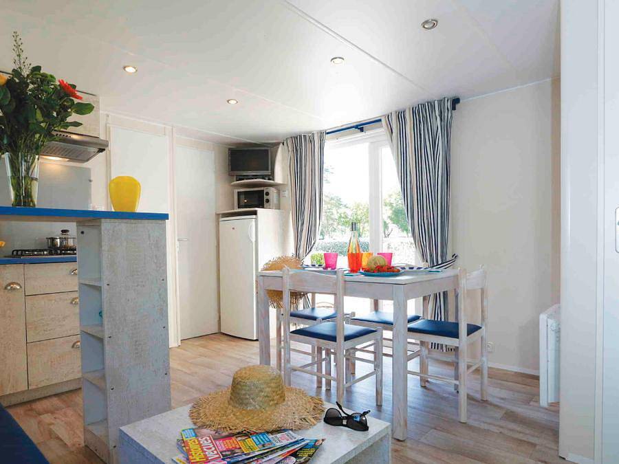 Flower Camping La Guichardière - Mobilheim 8 personen - Cabane du Pêcheur Grand Confort 3 Zimmer in La Plaine-sur-Mer, Côte de Jade