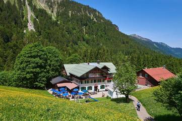 Hotel für 2 Personen, mit Garten und Ausblick sowie Terrasse, mit Haustier in Oberstdorf