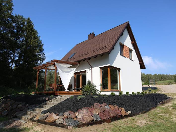 Ferienhaus für 8 Personen, mit Terrasse und Sauna, mit Haustier