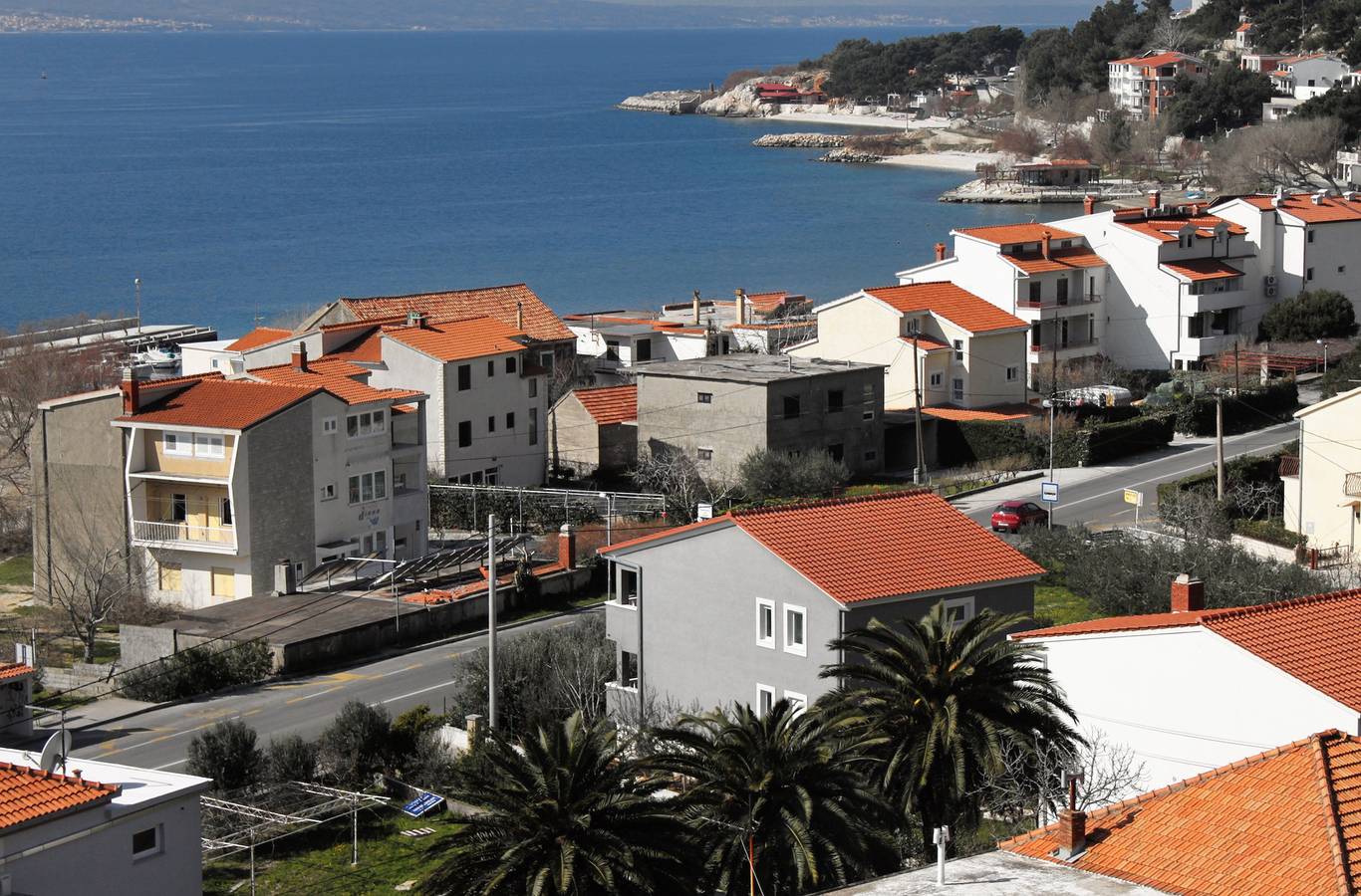 Cały apartament, Dwupokojowy apartament z tarasem i widokiem na morze Duce, Omis A-5261-a in Dugi Rat, Żupania splicko-dalmatyńska