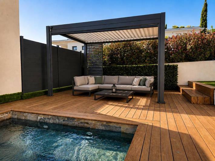 Location de vacances pour 9 personnes, avec piscine ainsi que jardin et vue à Grabels - 2
