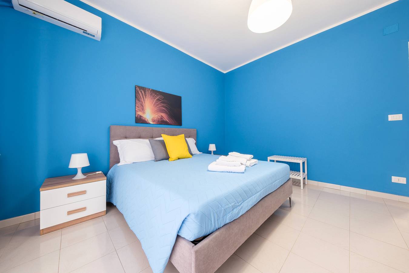 Room 'Stromboli' with Sea View, Wi-Fi and Air Conditioning in Pace del Mela, Messina provins