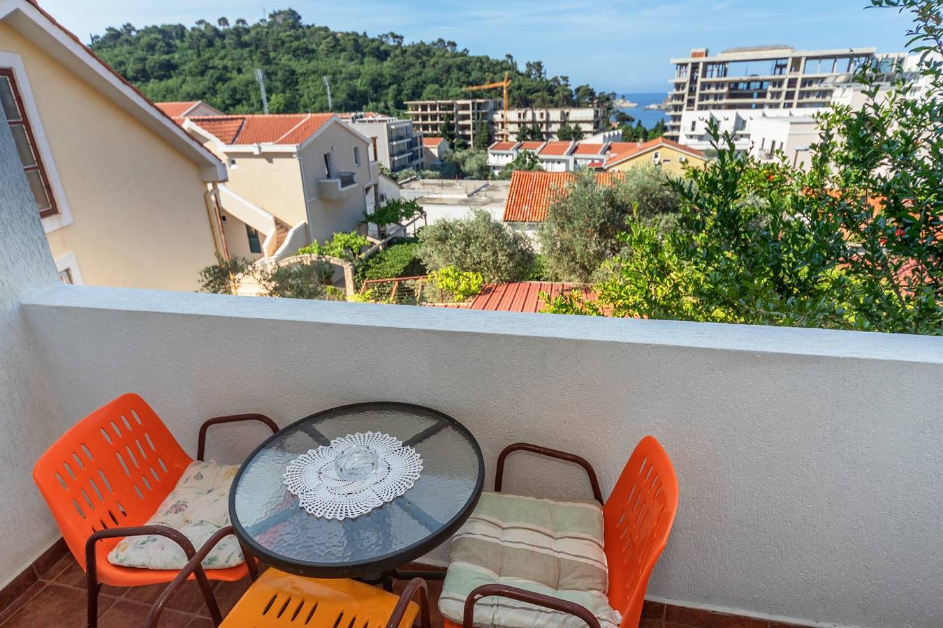 Triple Room with sea view in Petrovac na Moru, Opština Budva