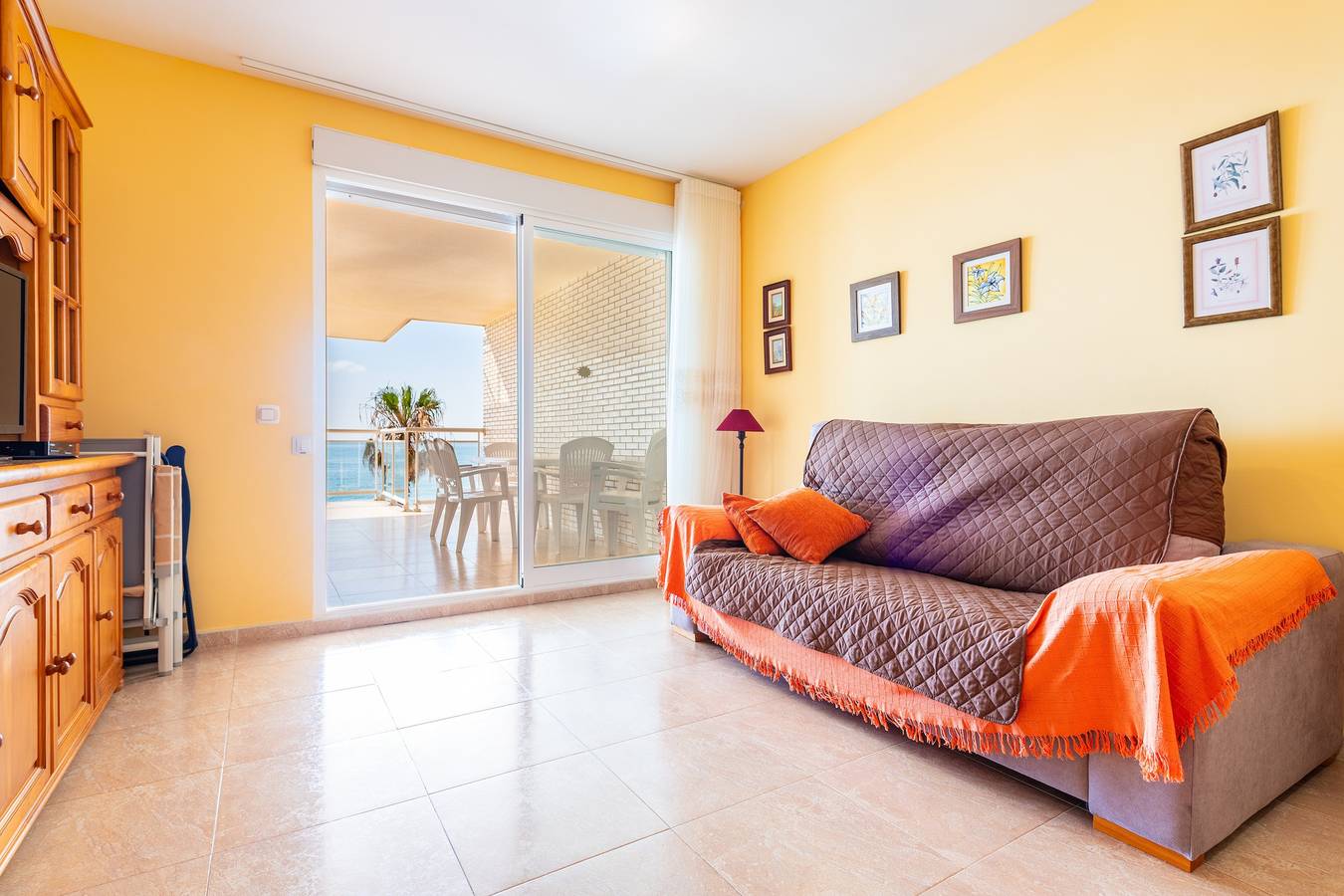 Ganze Wohnung, Ferienwohnung 'Playa-Mar B' mit Meerblick, Gemeinschaftspool und Wi-Fi in Peñiscola, Costa del Azahar