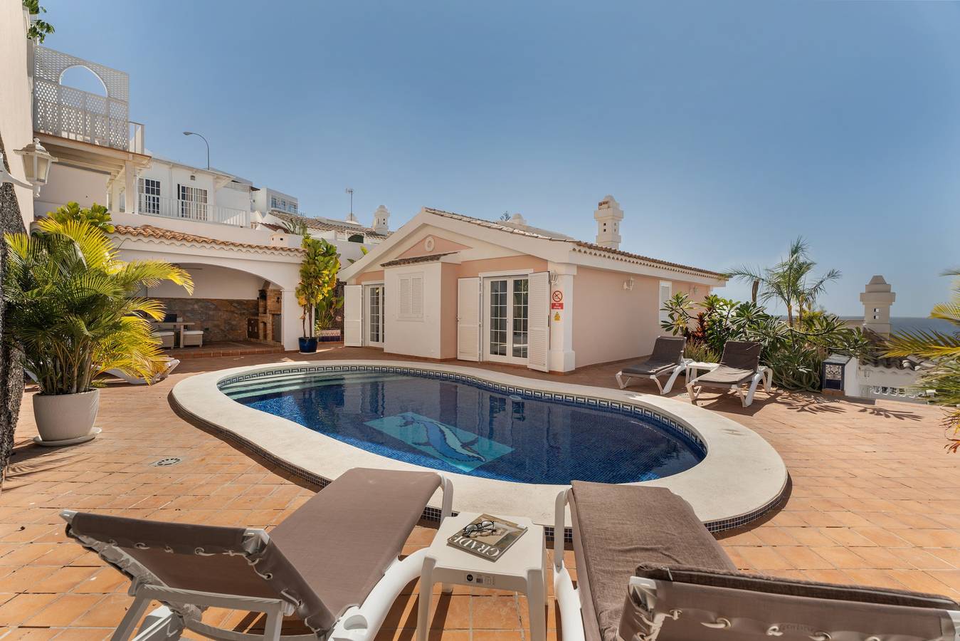 Ferienvilla 'Marbella – privater, beheizter Pool' mit Meerblick in San Eugenio Alto, Adeje