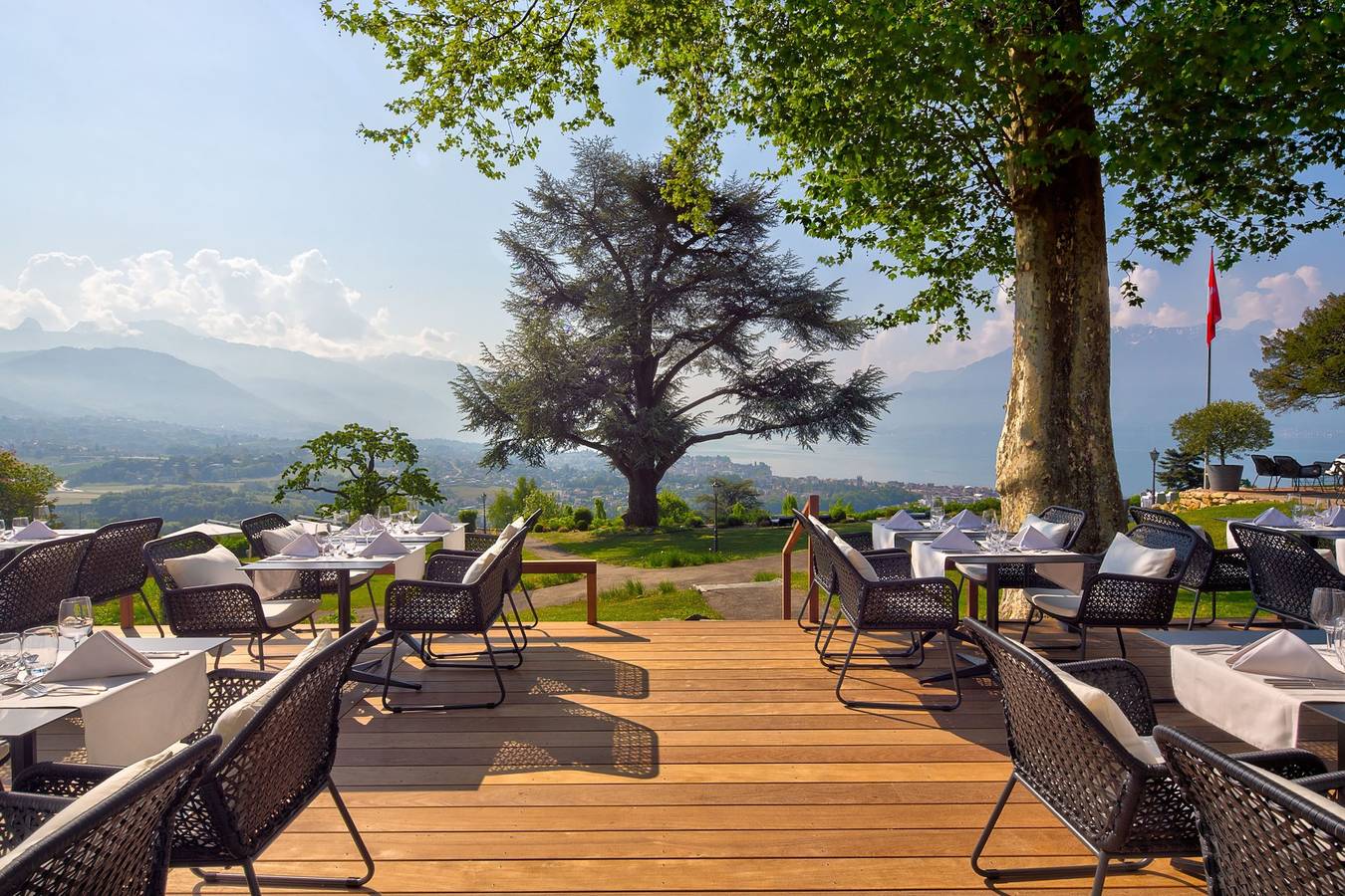 Hôtel du Léman - Centre de séminaires - Chambre single, vue lac in Jongny, Lac Léman