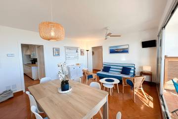 Gîte pour 7 personnes, avec balcon dans Plage De Port Grimaud