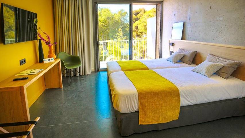 Hôtel pour 2 personnes, avec Balcon ainsi que Terrasse et Jardin