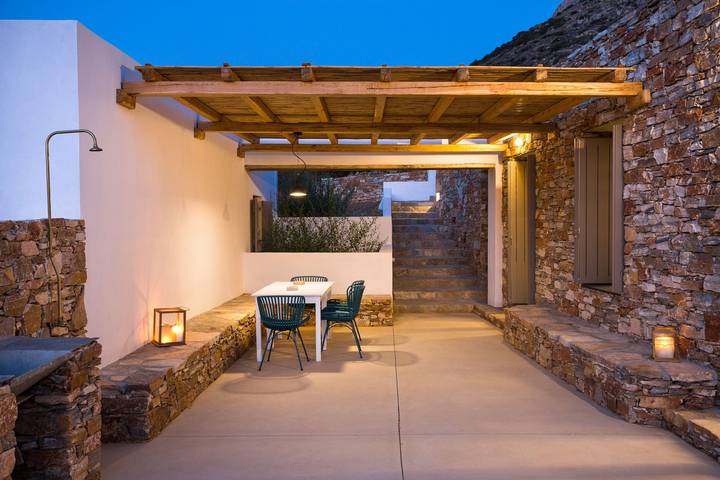Casa de vacaciones para 4 personas con terraza in Sifnos